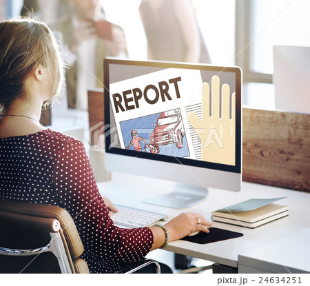 Report Presentation Information Research News Concept 24634251