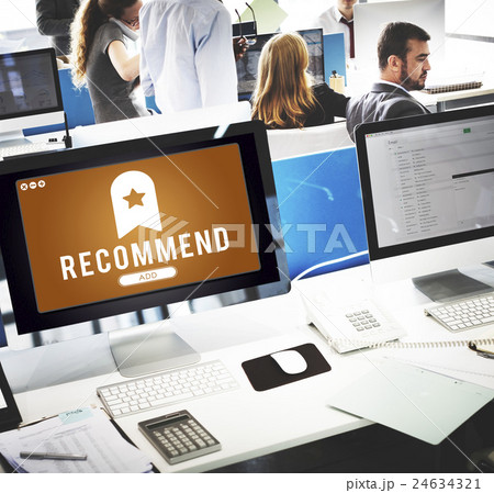 Recommend Bookmark Content Web Online Management Concept 24634321