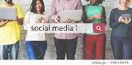 Social Media Connection Networking Chat Concept 24634634