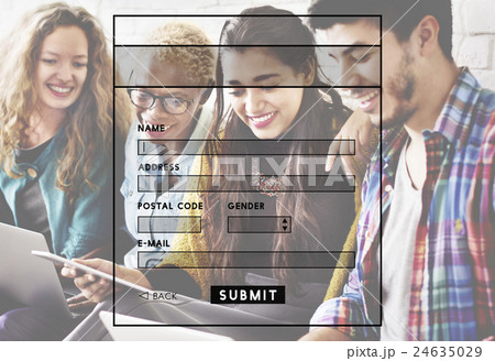 Sign Up Log In Membership Access Network Security Concept 24635029