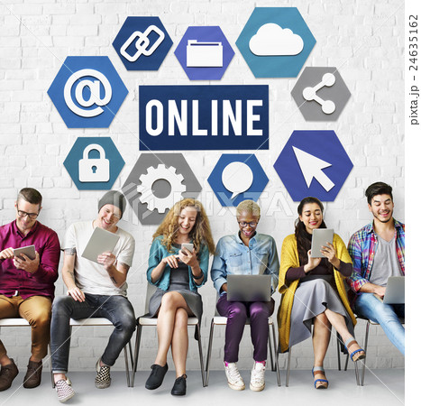 Online Communication Internet Connection Concept Online Communication Internet Connection Concept 24635162