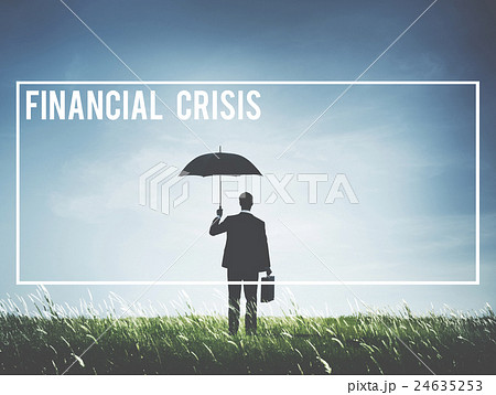 Financial Crisis Debt Depression Failure Concept Financial Crisis Debt Depression Failure Concept 24635253