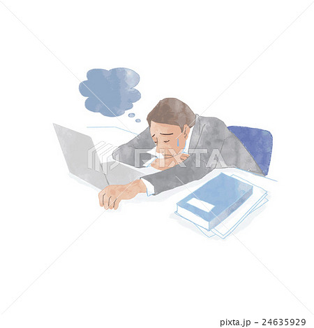 過労 男性 イラスト 過労 男性 イラスト 24635929