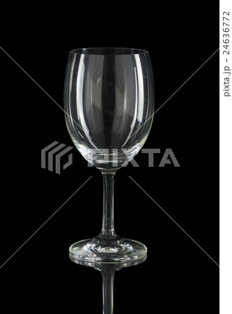 wine glass isolated on black 24636772
