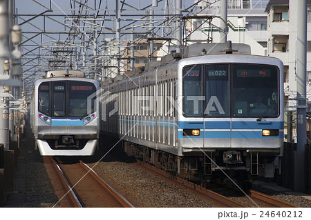 T 東京メトロ東西線05系電車の写真素材