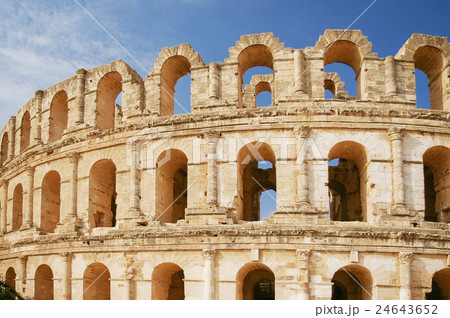 El Djem amphitheatre, landmark in Tunisia. El Djem amphitheatre, landmark in Tunisia. 24643652