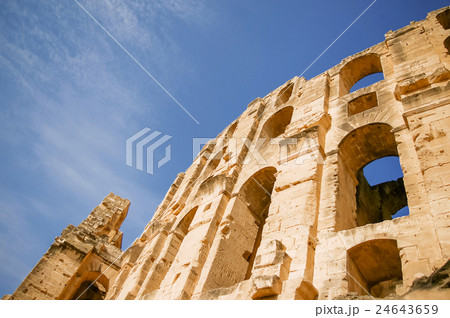 El Djem amphitheatre, landmark in Tunisia. 24643659