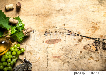 White wine with a vine . White wine with a vine . 24644152