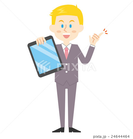 アメリカ系ビジネスマン_タブレット_15シリーズ 24644464
