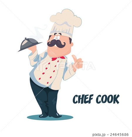 Chef vector cartoon character 24645686