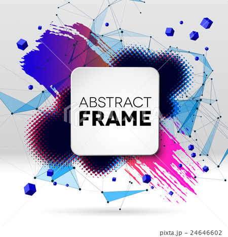 Background with brush stroke, blot, triangular 24646602