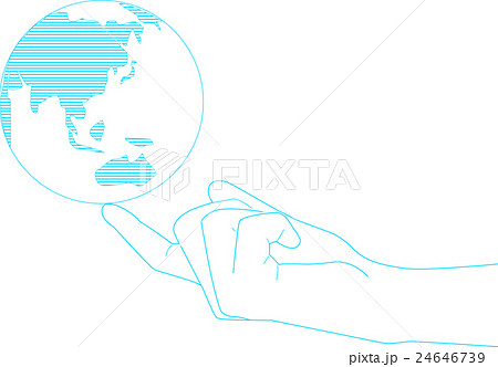 地球と手 地球と手 24646739