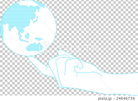 地球と手 地球と手 24646739