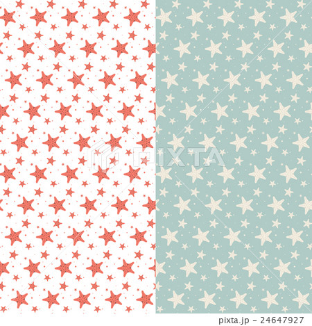 Set of cute vintage seamless patterns 24647927