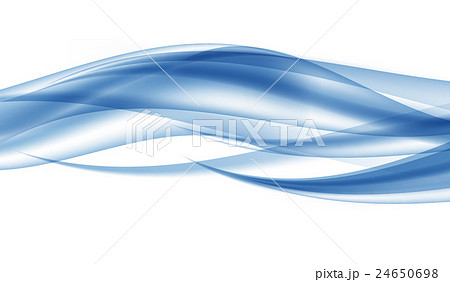 Abstract Blue Wave Set on Transparent  Background 24650698