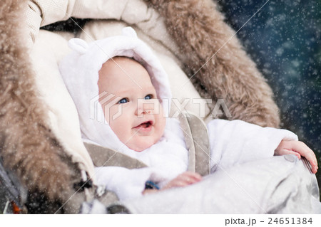 Little baby in stroller Little baby in stroller 24651384