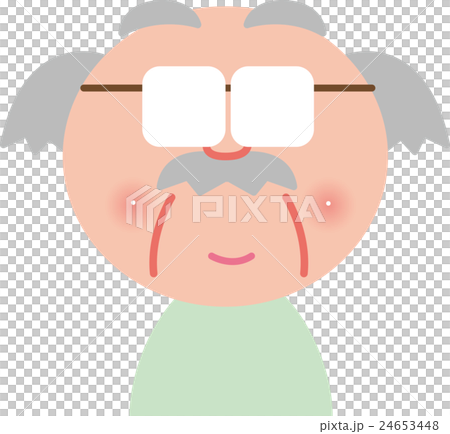 シニア　おじいちゃん　眼鏡　笑顔 24653448