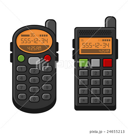 Old Style Vintage Mobile Phone Set. Telephone with 24655213