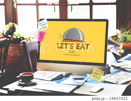 Let Eat Food Beverage Health Nutrition Organic Concept Let Eat Food Beverage Health Nutrition Organic Concept 24657422