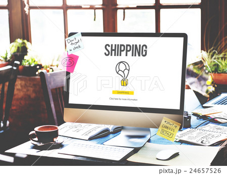 Shipping Carrier Freight Import Export Logistics Concept 24657526