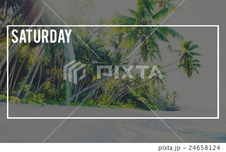 Saturday Day Week Planning Weekend Concept 24658124