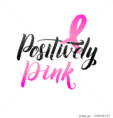 Vector Breast Cancer Awareness Calligraphy Poster 24658147