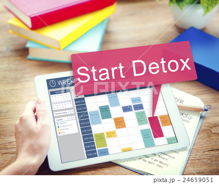 Start Detox Planning Wellness Healthy Concept Start Detox Planning Wellness Healthy Concept 24659051