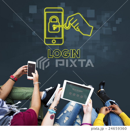 Login Security Network Technology Graphic Concept 24659360