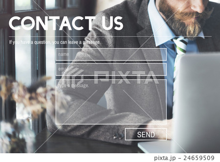 Contact Us Customer Support Service Help Assistance Concept 24659509
