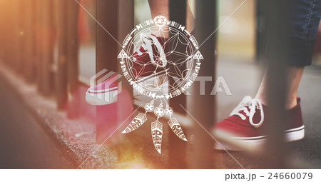 Dreams Catcher Indians Symbolic Sign Concept Dreams Catcher Indians Symbolic Sign Concept 24660079
