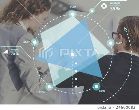 Graph Data Analysis Research Report Statistics Growth Chart Concept 24660082