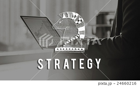 Knight Chess Piece Strategy Graphic Concept 24660216