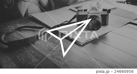 Paper Airplane Rocket Launce Growth Success Startup Concept 24660956