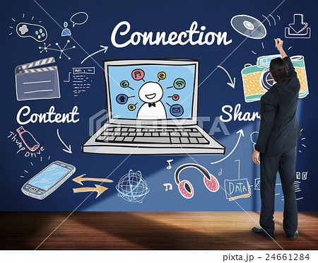 Connection Social Media Social Networking Concept 24661284