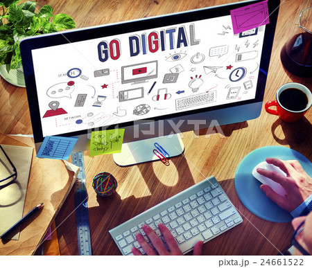 Digital Online Technology Innovation Electronics Concept Digital Online Technology Innovation Electronics Concept 24661522