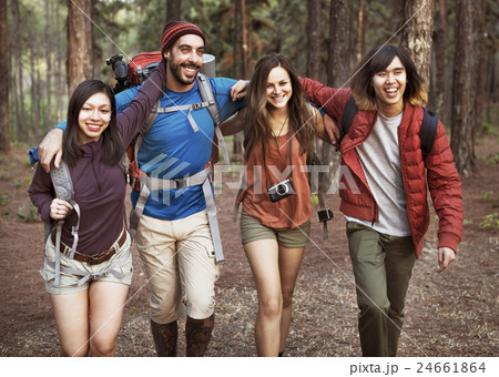 Trek Camping Friendship Adventure Backpack Concept 24661864