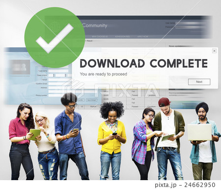 Download Complete Finish End Success Transfer Concept Download Complete Finish End Success Transfer Concept 24662950