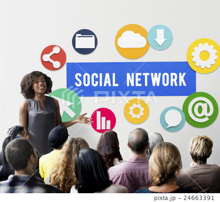 Social Media Network Internet Connection Concept Social Media Network Internet Connection Concept 24663391