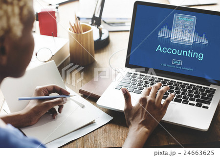 Accounting Business Credit Economy Icon Concept Accounting Business Credit Economy Icon Concept 24663625