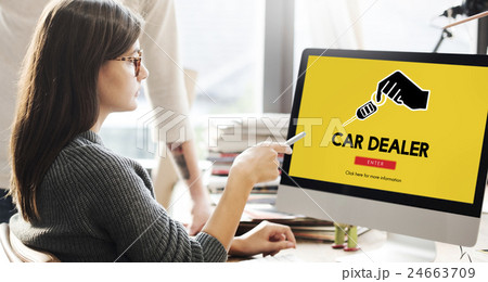 Car Rental Used Car Transportation Vehicle Concept 24663709