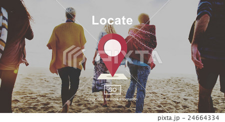 Locate Location Direction Navigation Position Trip Concept 24664334