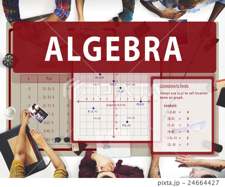 Algebra Mathematics Calculation Chart Concept 24664427