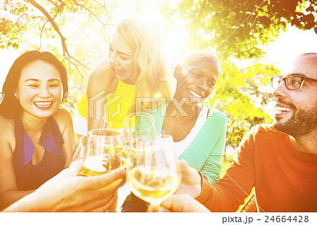 Diverse People Friends Fun Bonding Summer Concept Diverse People Friends Fun Bonding Summer Concept 24664428