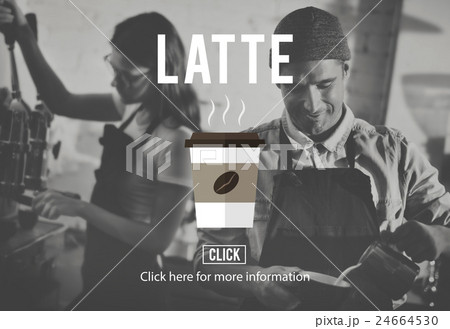 Coffee Latte Beverage Drink Cup Concept Coffee Latte Beverage Drink Cup Concept 24664530