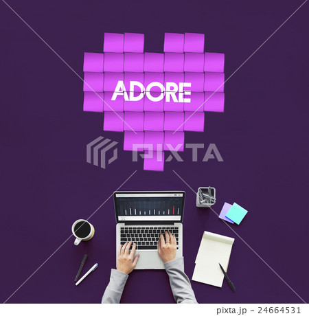 Love And Affection Heart Graphic Concept 24664531