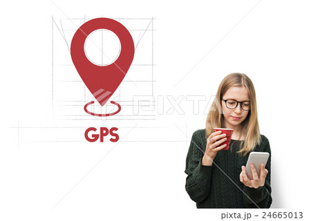 Navigation Location Mapping Destination Technology Graphic Concept Navigation Location Mapping Destination Technology Graphic Concept 24665013