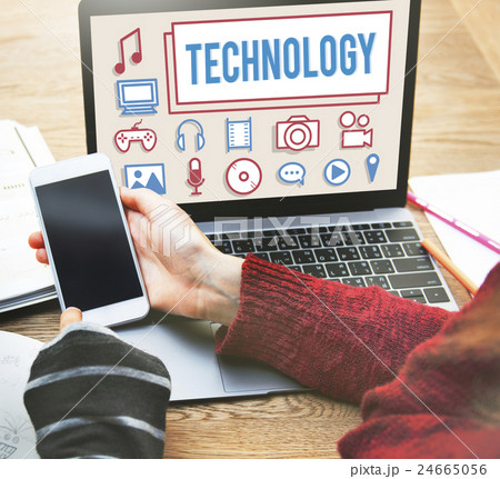 Technology Data Digital Internet Innovation Tech Concept Technology Data Digital Internet Innovation Tech Concept 24665056