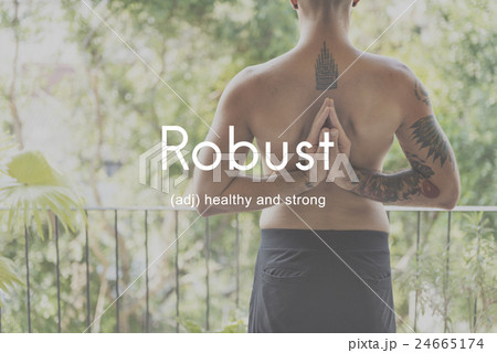 Robust Healthy And Strong People Graphic Concept 24665174