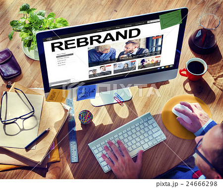 Rebrand Strategy Marketing Image Corporate Brand Concept 24666298