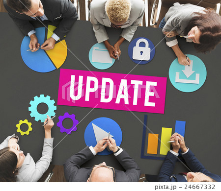Update Technology Word Graphic Concept 24667332